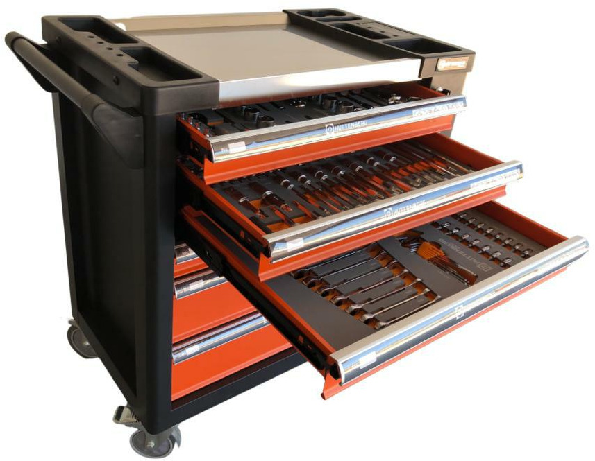 Unused Hüttenberg Tool Trolley, 6 Drawers with Tools - Equipo de construcción: foto 4 Unused Hüttenberg Tool Trolley, 6 Drawers with Tools - Equipo de construcción: foto 4