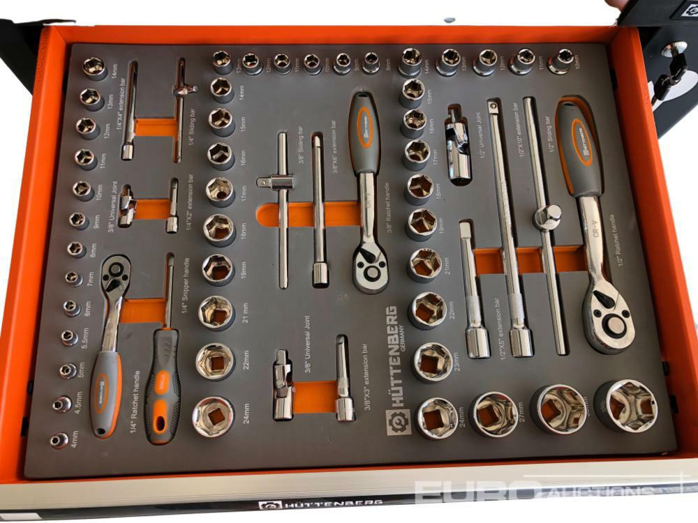 Unused Hüttenberg Tool Trolley, 6 Drawers with Tools - Equipo de construcción: foto 5 Unused Hüttenberg Tool Trolley, 6 Drawers with Tools - Equipo de construcción: foto 5