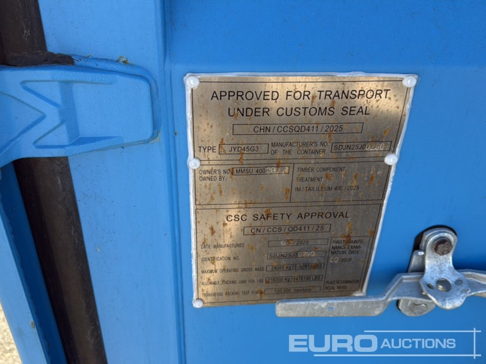 Contenedor marítimo 2025 40' HC Container, One Side, Milti-Doors 4 Doors / Contenedor: foto 6
