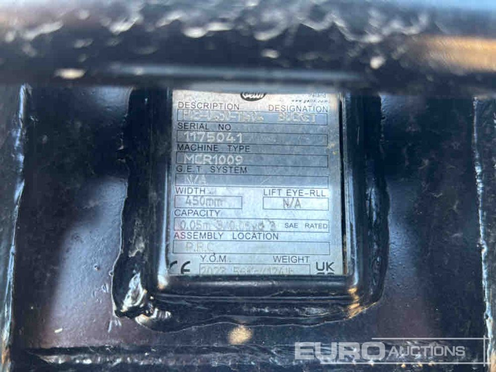 Geith Bucket H03-0450-11404 to Suit MCR1009 (S/Ns 1175041, 1175042) (2 of) - Cazo: foto 5 Geith Bucket H03-0450-11404 to Suit MCR1009 (S/Ns 1175041, 1175042) (2 of) - Cazo: foto 5