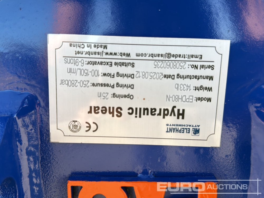 Unused 2025 Elephant EPDH80-N - Implemento para Excavadora: foto 5 Unused 2025 Elephant EPDH80-N - Implemento para Excavadora: foto 5