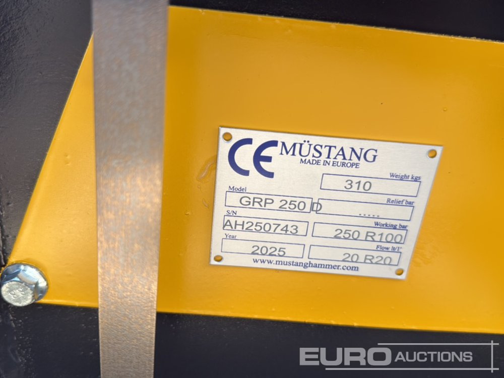 Unused 2025 Mustang GRP250D - Implemento para Excavadora: foto 5 Unused 2025 Mustang GRP250D - Implemento para Excavadora: foto 5