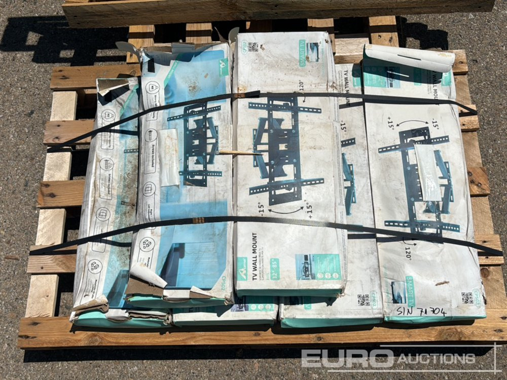 Pallet of TV Mounts, Cable Reels, Faux Fireplace - Equipo de construcción: foto 3 Pallet of TV Mounts, Cable Reels, Faux Fireplace - Equipo de construcción: foto 3