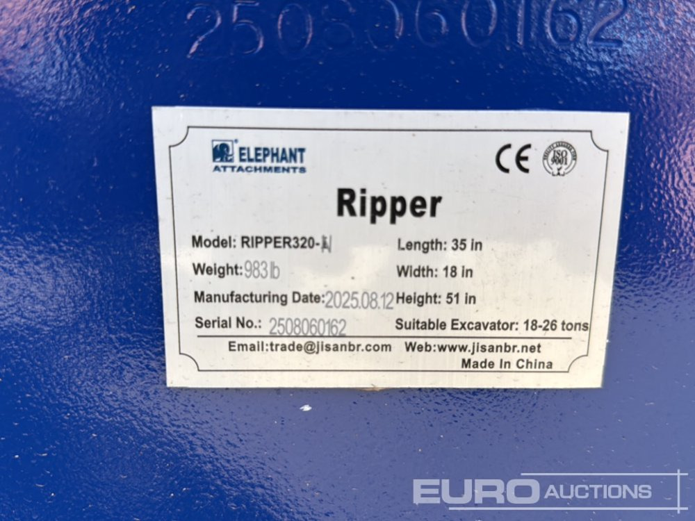 Unused 2025 Elephant RIPPER320-N - Cazo: foto 5 Unused 2025 Elephant RIPPER320-N - Cazo: foto 5