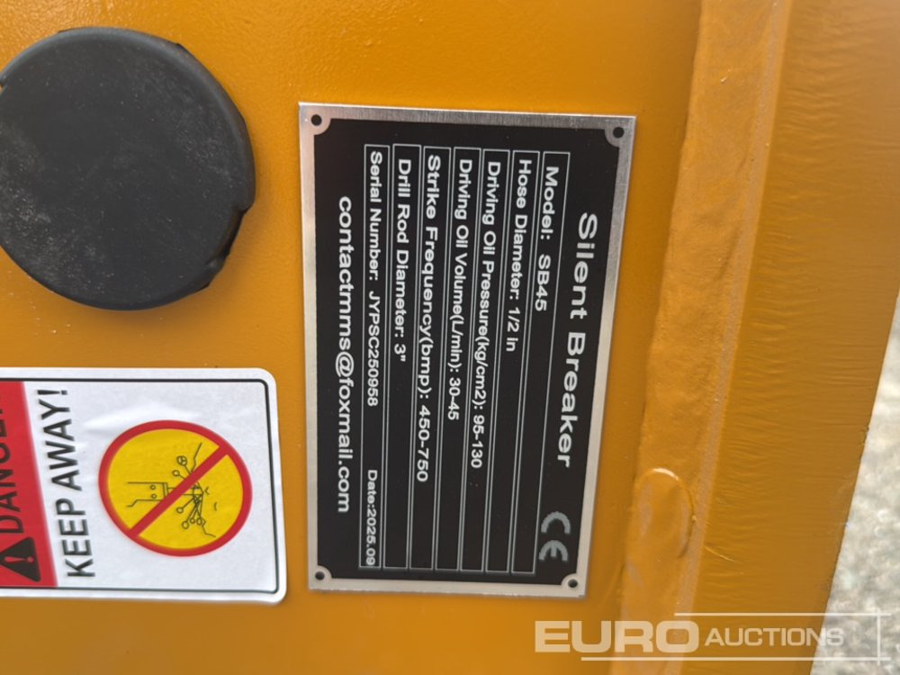 Unused 2025 GIYI GY-SB45 - Martillo hidráulico: foto 5 Unused 2025 GIYI GY-SB45 - Martillo hidráulico: foto 5