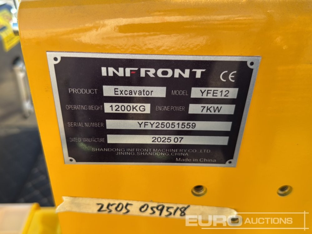 Miniexcavadora Unused 2025 Infront YFE12: foto 42