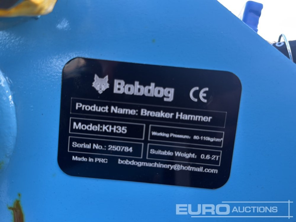 Unused 2025 KH35 Hydraulic Breaker to suit 0.6-2 Ton Excavator (Third Party Certificate of Conformity Available) - Martillo hidráulico: foto 5 Unused 2025 KH35 Hydraulic Breaker to suit 0.6-2 Ton Excavator (Third Party Certificate of Conformity Available) - Martillo hidráulico: foto 5