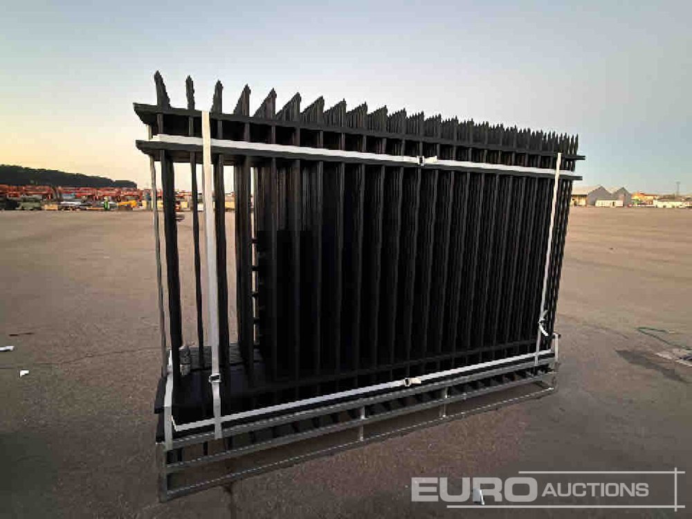 Unused 2025 KMY Industrial Iron Site Fence, Qty (20 of) Fence Panels, (21 of) Posts (W10XH6') Powder Coated Surface - Herramienta/ Equipo: foto 5 Unused 2025 KMY Industrial Iron Site Fence, Qty (20 of) Fence Panels, (21 of) Posts (W10XH6') Powder Coated Surface - Herramienta/ Equipo: foto 5