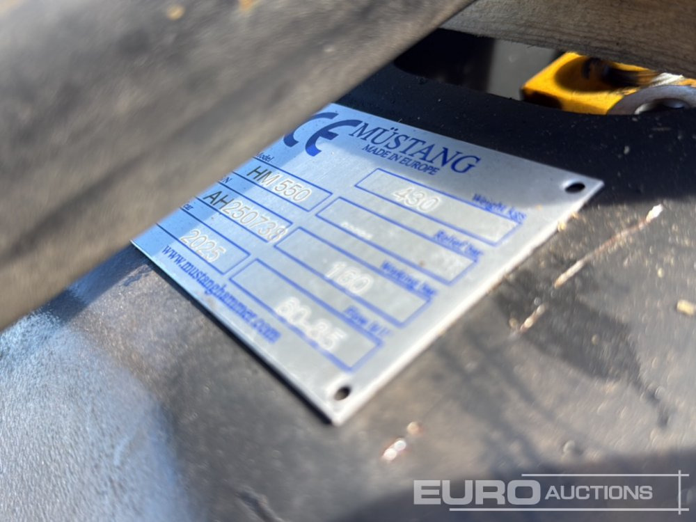 Unused 2025 Mustang HM550 - Martillo hidráulico: foto 5 Unused 2025 Mustang HM550 - Martillo hidráulico: foto 5