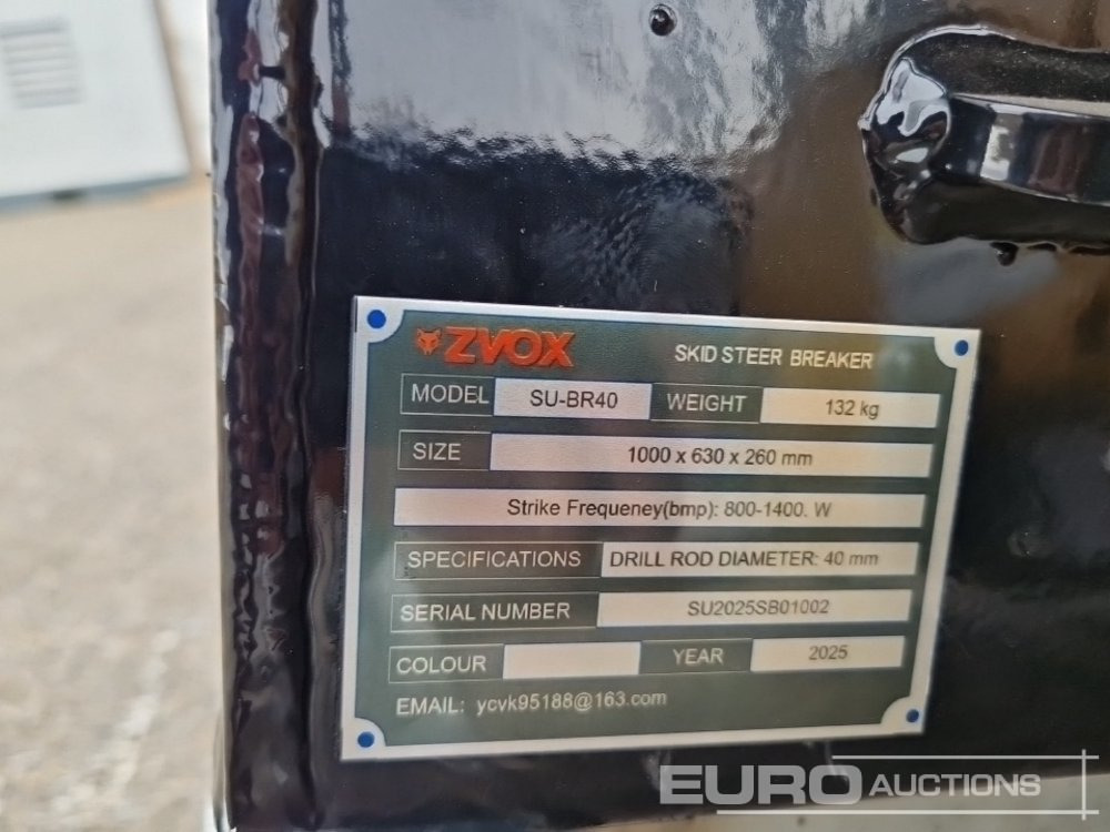 Unused 2025 Zvox SU-BR40 - Martillo hidráulico: foto 5 Unused 2025 Zvox SU-BR40 - Martillo hidráulico: foto 5