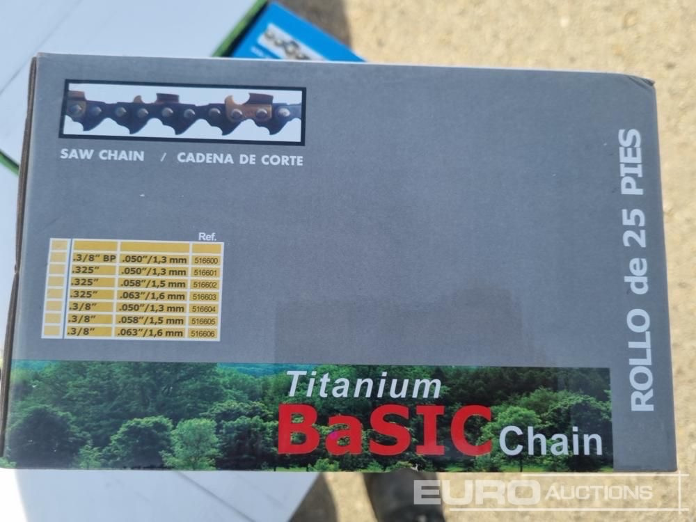Unused Basic 25ft Chainsaw Chain (6 of) - Equipo de construcción: foto 2 Unused Basic 25ft Chainsaw Chain (6 of) - Equipo de construcción: foto 2