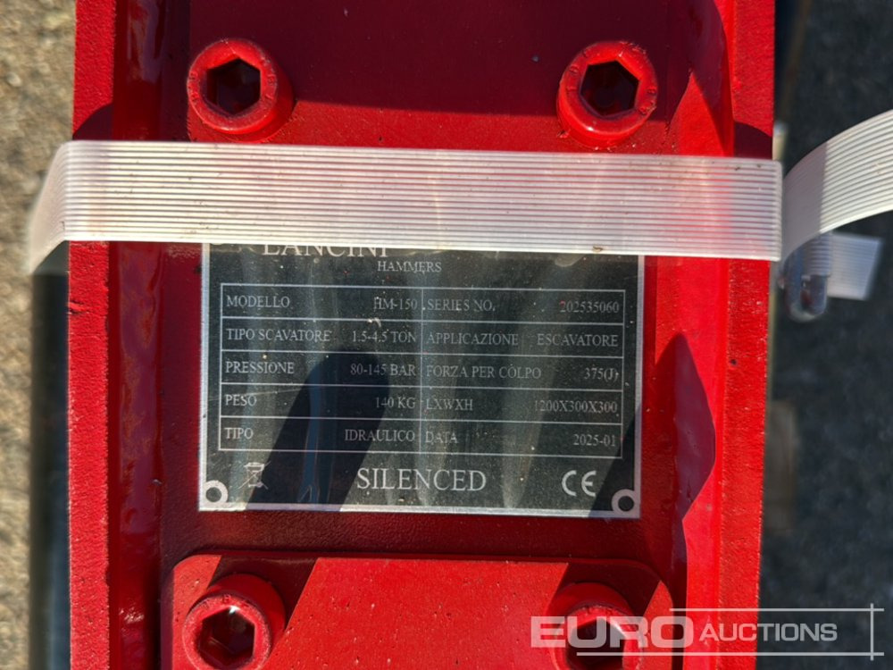 Unused Lancini HM-150 - Martillo hidráulico: foto 5 Unused Lancini HM-150 - Martillo hidráulico: foto 5