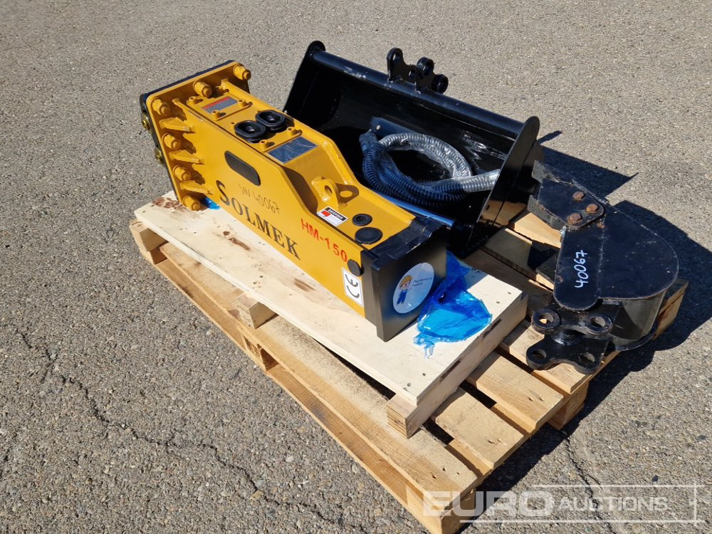 Unused Set of 30" Ditching, 8" Digging Bucket, Hydraulic Breaker to suit JPC Excavator / Conjunto Cazos de 800mm y 200mm y Martillo Solmek HM-150para Excavadora JPC - Cazo: foto 3 Unused Set of 30" Ditching, 8" Digging Bucket, Hydraulic Breaker to suit JPC Excavator / Conjunto Cazos de 800mm y 200mm y Martillo Solmek HM-150para Excavadora JPC - Cazo: foto 3