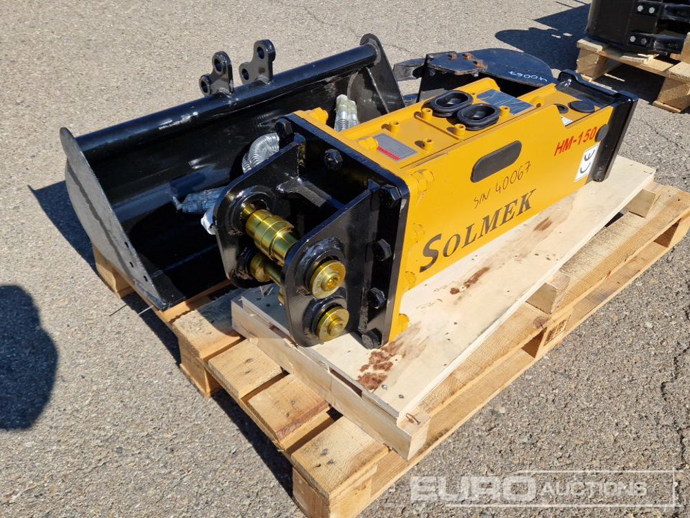 Unused Set of 30" Ditching, 8" Digging Bucket, Hydraulic Breaker to suit JPC Excavator / Conjunto Cazos de 800mm y 200mm y Martillo Solmek HM-150para Excavadora JPC - Cazo: foto 1 Unused Set of 30" Ditching, 8" Digging Bucket, Hydraulic Breaker to suit JPC Excavator / Conjunto Cazos de 800mm y 200mm y Martillo Solmek HM-150para Excavadora JPC - Cazo: foto 1