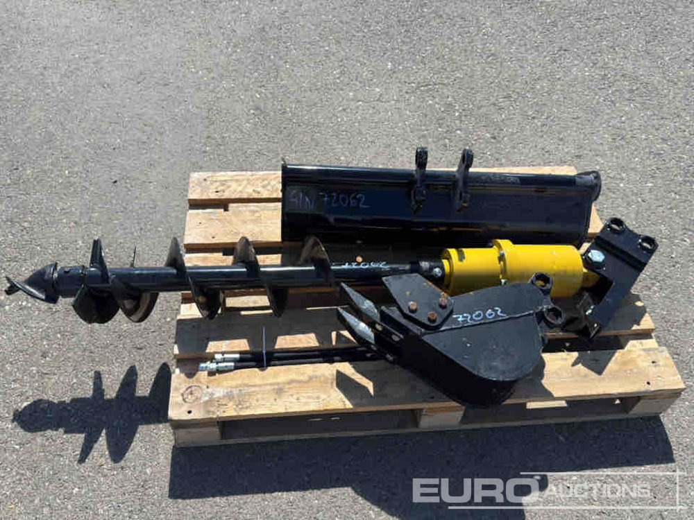 Unused Set of 8" Auger, 8" Digging, 30" Ditching Buckets to suit Mini Excavator / Conjunto Ahoyador y 2 Cazos - Cazo: foto 3 Unused Set of 8" Auger, 8" Digging, 30" Ditching Buckets to suit Mini Excavator / Conjunto Ahoyador y 2 Cazos - Cazo: foto 3