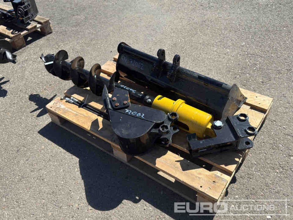 Unused Set of 8" Auger, 8" Digging, 30" Ditching Buckets to suit Mini Excavator / Conjunto Ahoyador y 2 Cazos - Cazo: foto 5 Unused Set of 8" Auger, 8" Digging, 30" Ditching Buckets to suit Mini Excavator / Conjunto Ahoyador y 2 Cazos - Cazo: foto 5