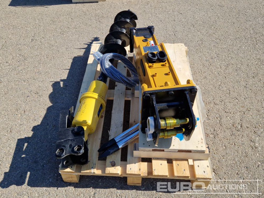 Unused Set of Hydraulic Breaker Solmek HM 150, Auger to suit 1.5 - 4.5 Ton Excavator to suit JPC Excavator / Conjunto Martillo Solmek HM-150 y Ahollador para Excavarota de 1,5 - 4,5 Ton para Excavador - Cazo: foto 4 Unused Set of Hydraulic Breaker Solmek HM 150, Auger to suit 1.5 - 4.5 Ton Excavator to suit JPC Excavator / Conjunto Martillo Solmek HM-150 y Ahollador para Excavarota de 1,5 - 4,5 Ton para Excavador - Cazo: foto 4