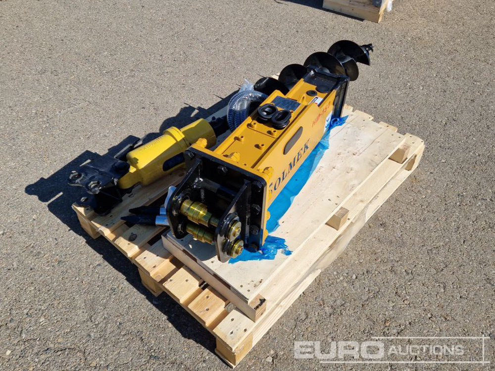 Unused Set of Hydraulic Breaker Solmek HM 150, Auger to suit 1.5 - 4.5 Ton Excavator to suit JPC Excavator / Conjunto Martillo Solmek HM-150 y Ahollador para Excavarota de 1,5 - 4,5 Ton para Excavador - Cazo: foto 5 Unused Set of Hydraulic Breaker Solmek HM 150, Auger to suit 1.5 - 4.5 Ton Excavator to suit JPC Excavator / Conjunto Martillo Solmek HM-150 y Ahollador para Excavarota de 1,5 - 4,5 Ton para Excavador - Cazo: foto 5