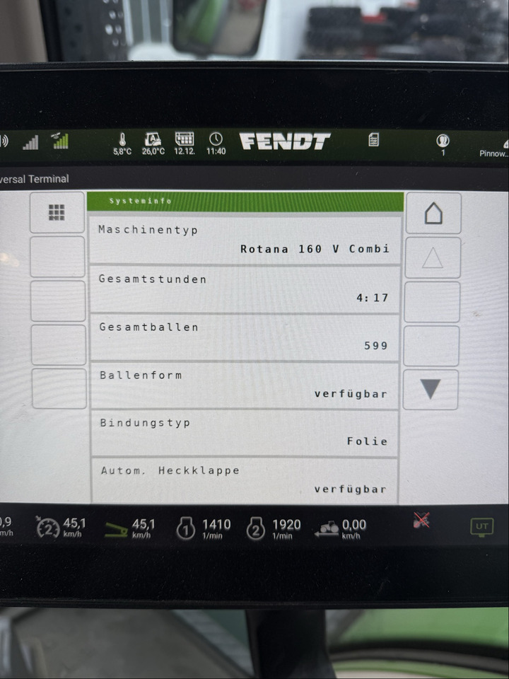 Maquinaria de henificación Fendt Rotana 160V Combi: foto 8