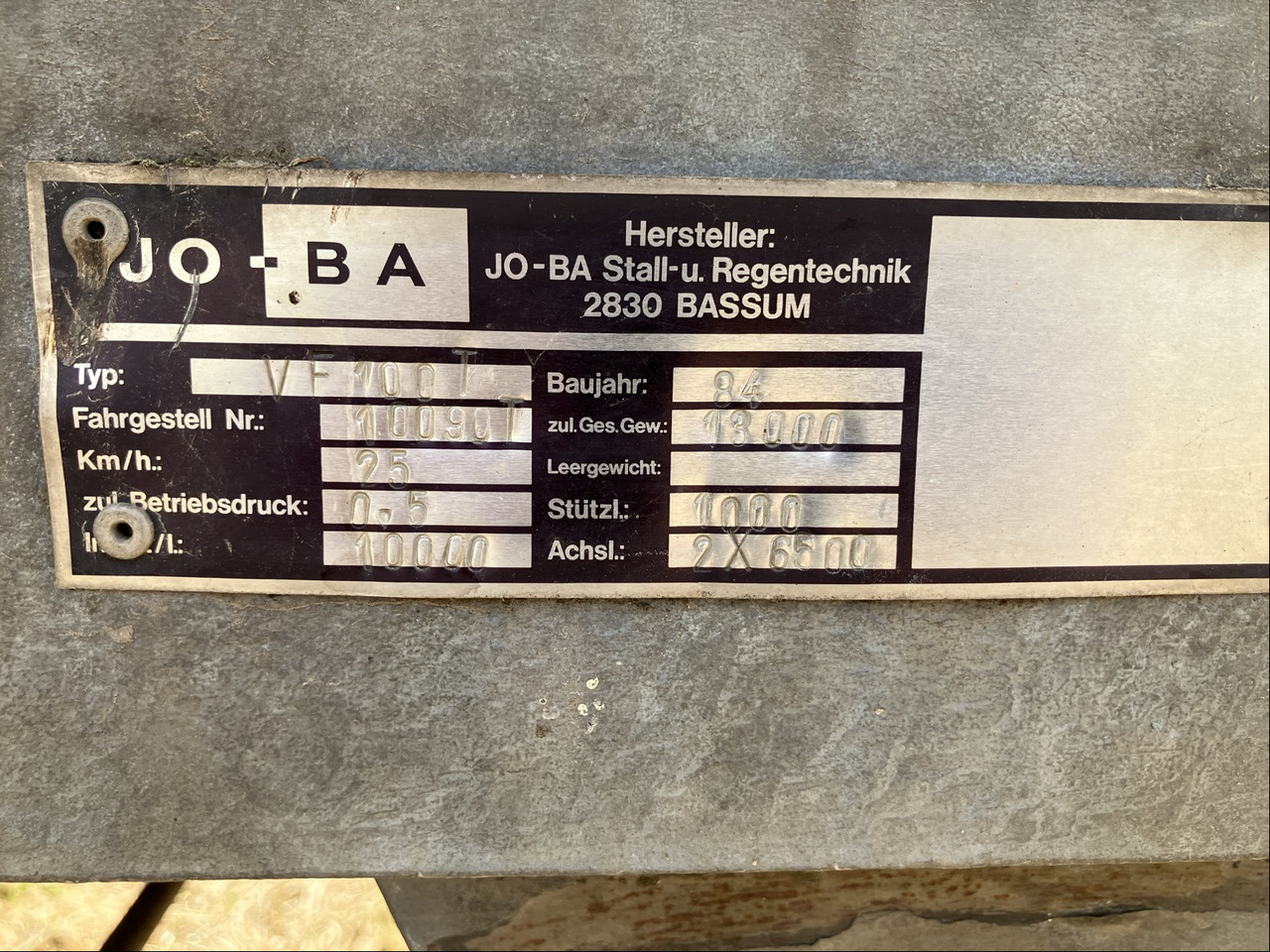 JoBa Güllefaß 10000 L - Maquinaria para fertilización: foto 2 JoBa Güllefaß 10000 L - Maquinaria para fertilización: foto 2