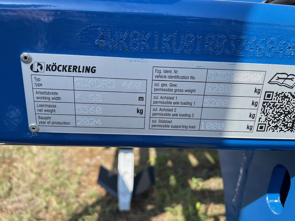Köckerling Quadro 460 - Cultivador: foto 2 Köckerling Quadro 460 - Cultivador: foto 2