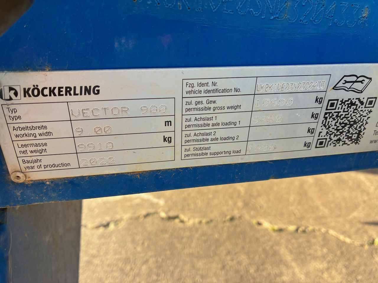 Köckerling Vector 900 - Cultivador: foto 2 Köckerling Vector 900 - Cultivador: foto 2