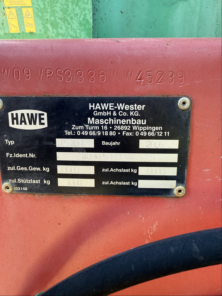 Remolque Hawe ULW 3000   Kipper MK 30: foto 11