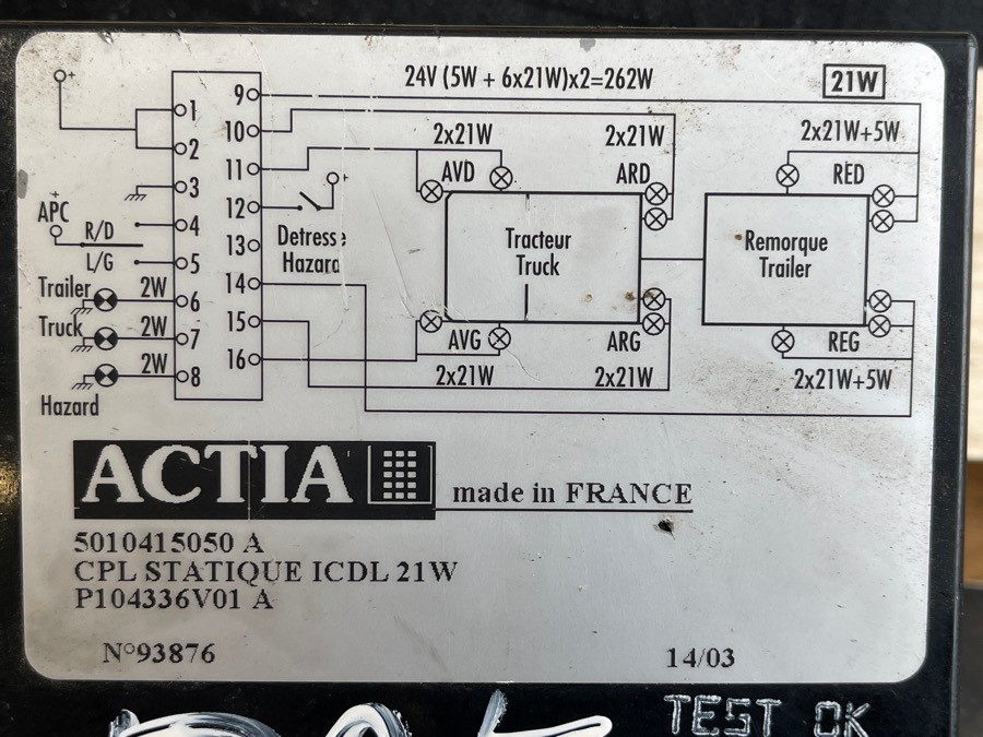 RENAULT ECU  5010415050 - Sistema eléctrico para Camión: foto 3 RENAULT ECU  5010415050 - Sistema eléctrico para Camión: foto 3