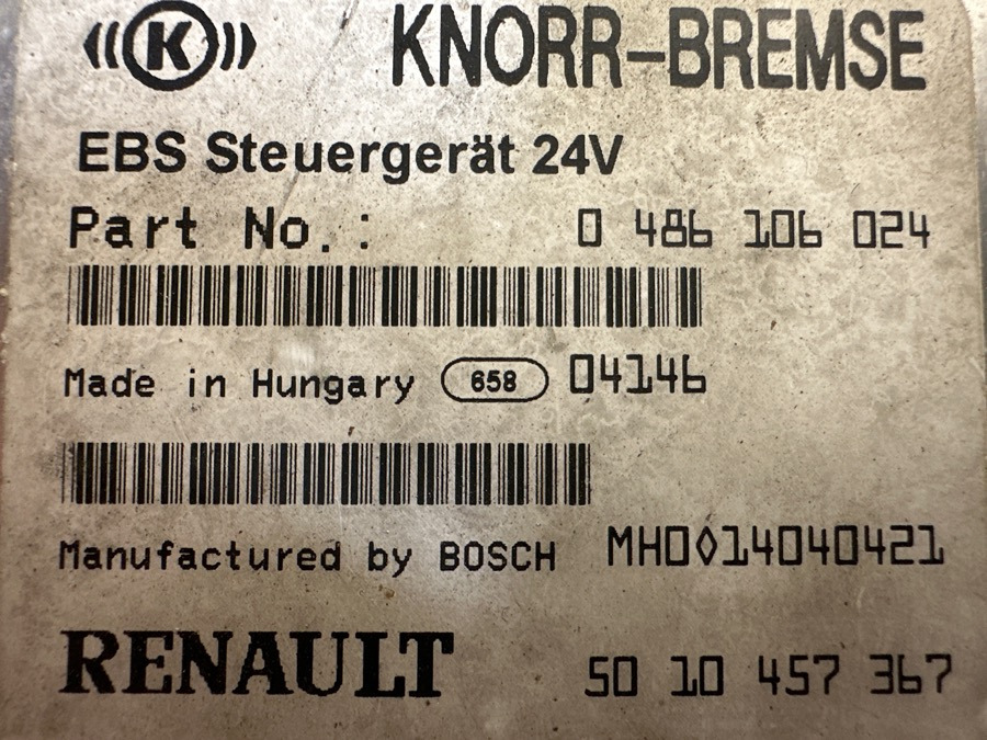 RENAULT ECU EBS 5010457367 - Sistema eléctrico para Camión: foto 3 RENAULT ECU EBS 5010457367 - Sistema eléctrico para Camión: foto 3