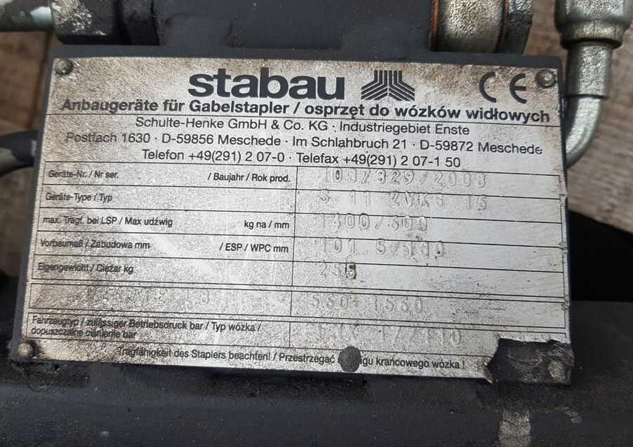 Stabau S11ZVKG16 - Implemento: foto 3 Stabau S11ZVKG16 - Implemento: foto 3