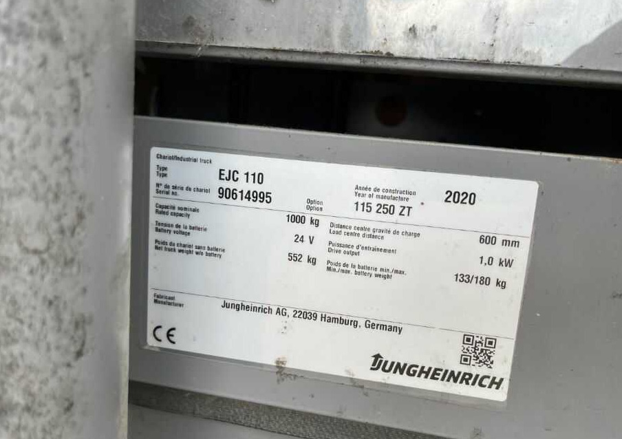 Jungheinrich EJC110 - Apilador: foto 4 Jungheinrich EJC110 - Apilador: foto 4
