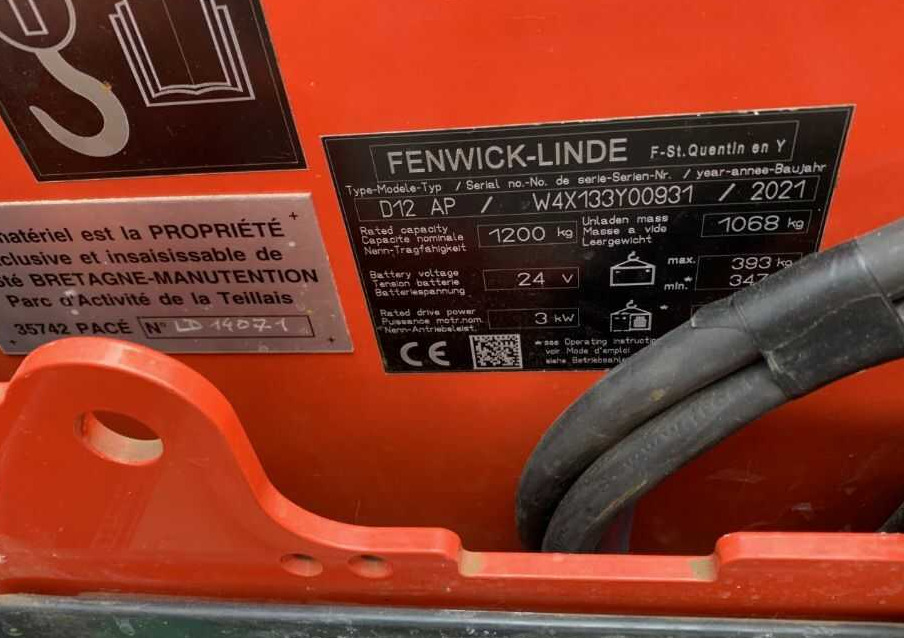 Linde D12AP - Apilador: foto 4 Linde D12AP - Apilador: foto 4