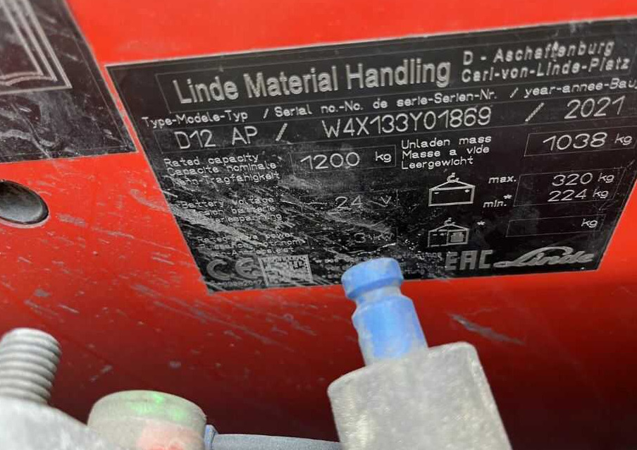 Linde D12AP - Apilador: foto 4 Linde D12AP - Apilador: foto 4