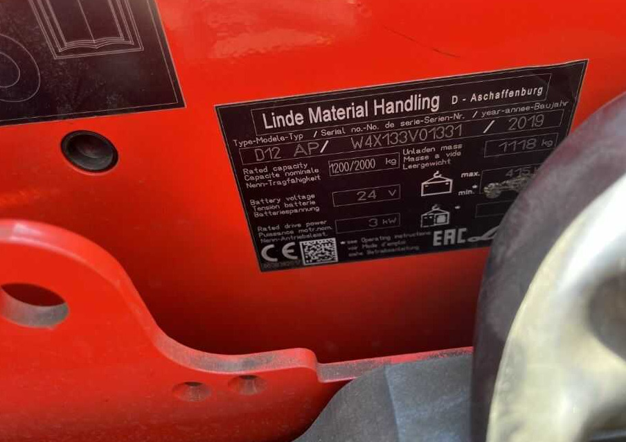Linde D12HPAP - Apilador: foto 4 Linde D12HPAP - Apilador: foto 4