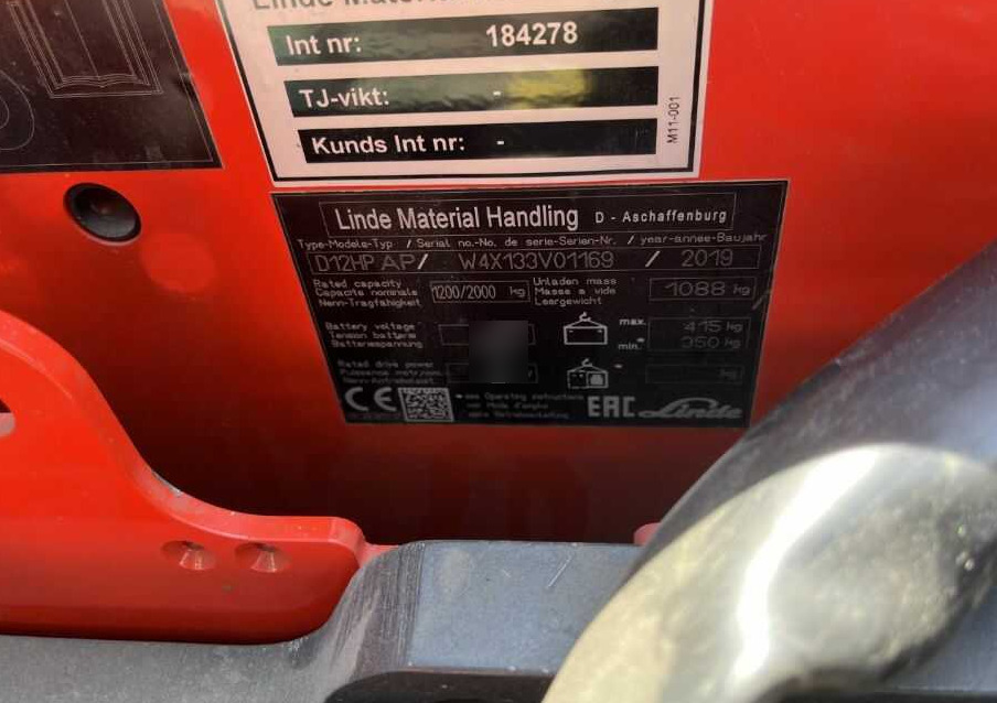 Linde D12HPAP - Apilador: foto 4 Linde D12HPAP - Apilador: foto 4