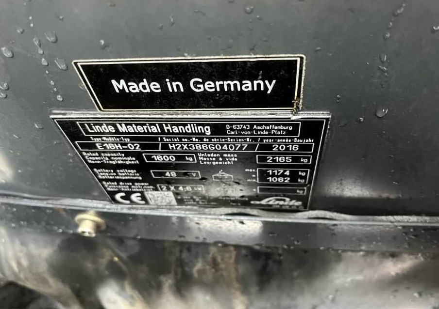 Linde E16H-02 - Carretilla elevadora eléctrica: foto 4 Linde E16H-02 - Carretilla elevadora eléctrica: foto 4