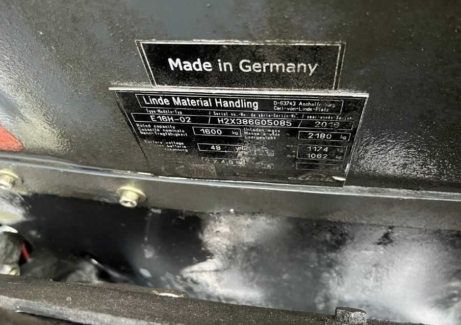 Linde E16H-02 - Carretilla elevadora eléctrica: foto 4 Linde E16H-02 - Carretilla elevadora eléctrica: foto 4