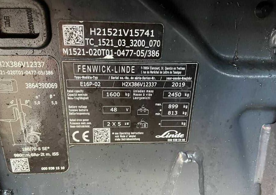 Linde E16P-02 - Carretilla elevadora eléctrica: foto 3 Linde E16P-02 - Carretilla elevadora eléctrica: foto 3