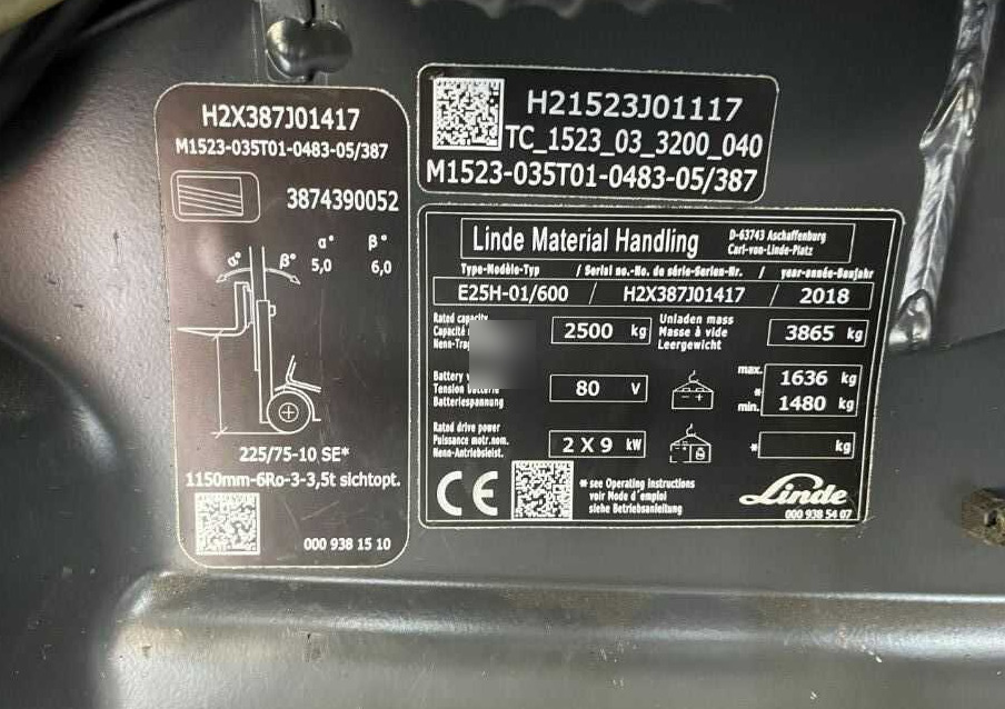 Linde E25H-01/600 - Carretilla elevadora eléctrica: foto 4 Linde E25H-01/600 - Carretilla elevadora eléctrica: foto 4
