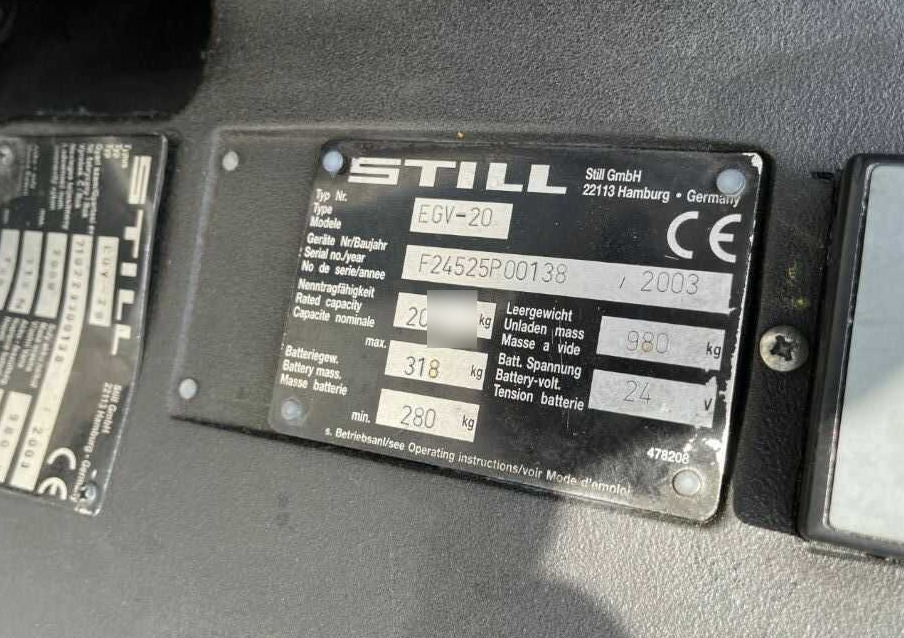 Still EGV20 - Apilador: foto 5 Still EGV20 - Apilador: foto 5