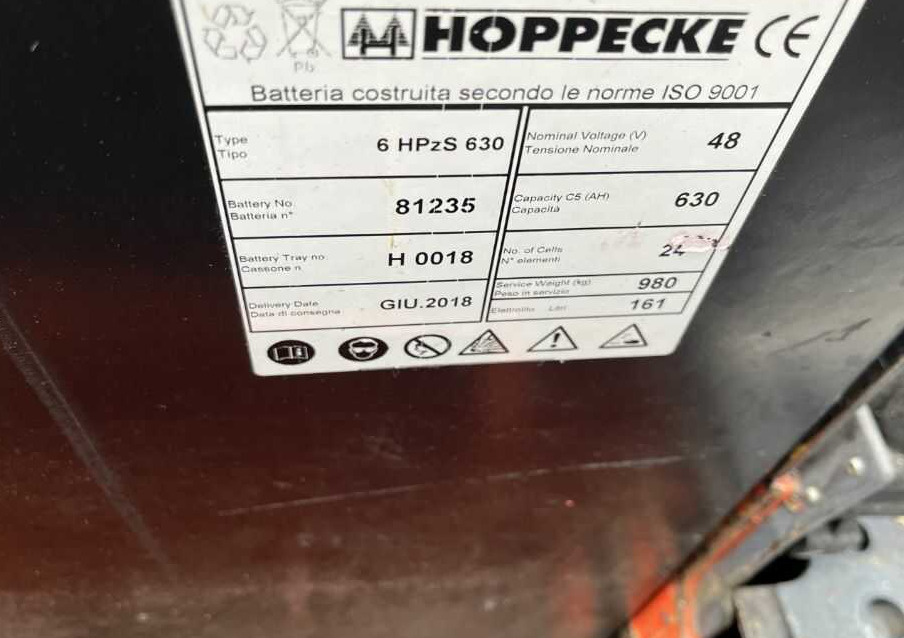 Carretilla elevadora eléctrica Toyota 8FBE18T: foto 9