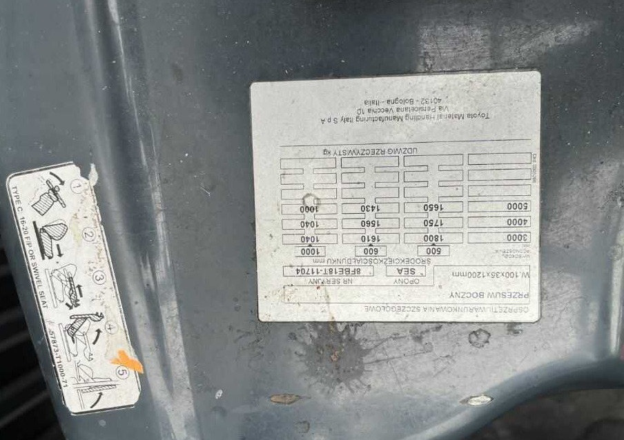 Toyota 8FBE18T - Carretilla elevadora eléctrica: foto 5 Toyota 8FBE18T - Carretilla elevadora eléctrica: foto 5