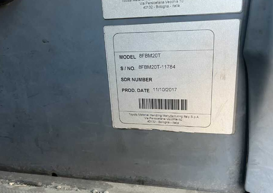 Toyota 8FBM20T - Carretilla elevadora eléctrica: foto 5 Toyota 8FBM20T - Carretilla elevadora eléctrica: foto 5