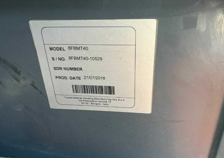 Toyota 8FBMT40 - Carretilla elevadora eléctrica: foto 4 Toyota 8FBMT40 - Carretilla elevadora eléctrica: foto 4