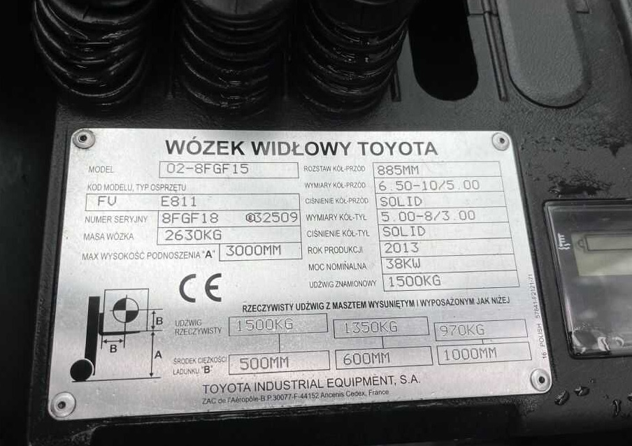 Toyota 8FGF15 - Carretilla elevadora de gas: foto 4 Toyota 8FGF15 - Carretilla elevadora de gas: foto 4