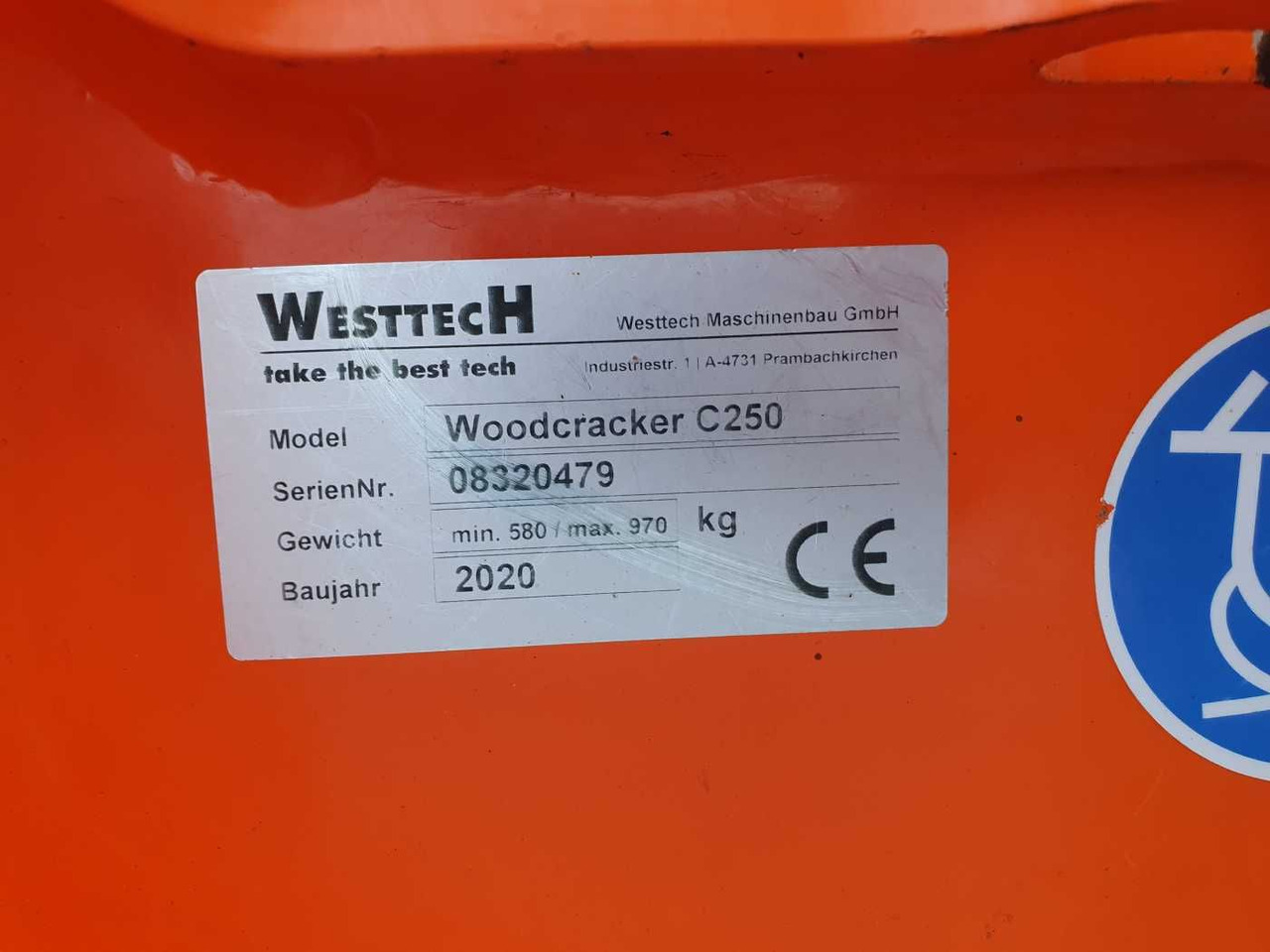 Implemento Westtech Woodcracker C250 Tiltator / MS10 / 2020: foto 13