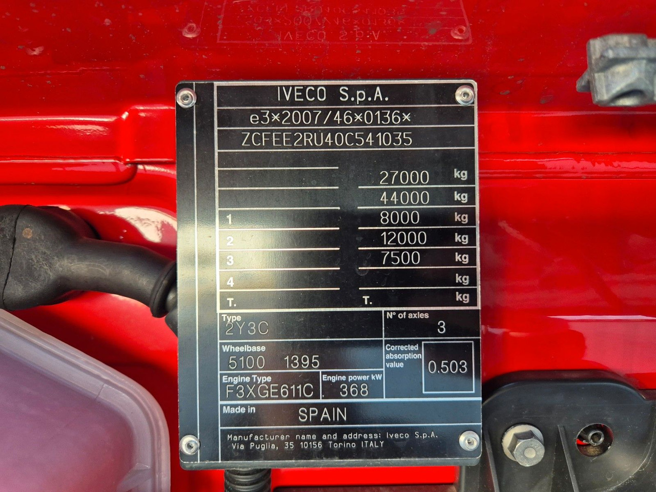 Camión transporte de bebidas Iveco AS260S50Y/FS Schwenkwand LBW 2xAHK CAM Intarder: foto 40