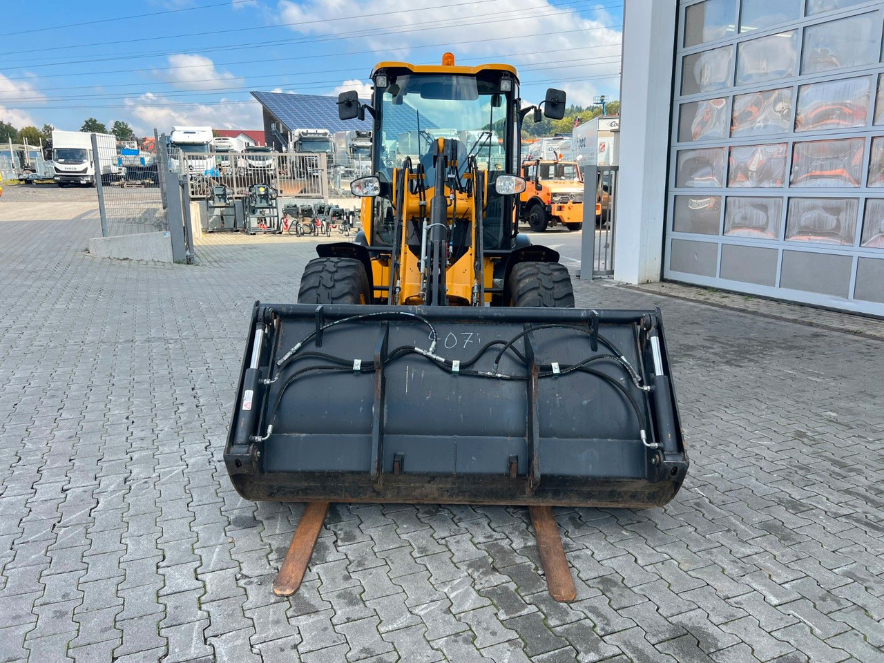 Cargadora de ruedas JCB 407 SV / nur 268h! / Klappschaufel & Gabel: foto 10