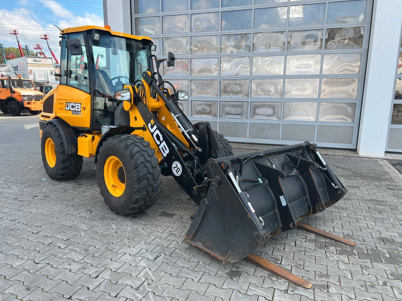 Cargadora de ruedas JCB 407 SV / nur 268h! / Klappschaufel & Gabel: foto 11