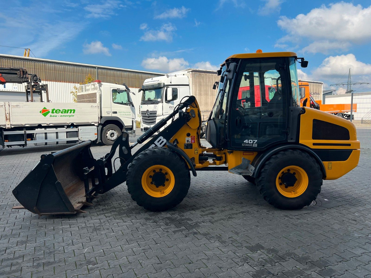Cargadora de ruedas JCB 407 SV / nur 268h! / Klappschaufel & Gabel: foto 8